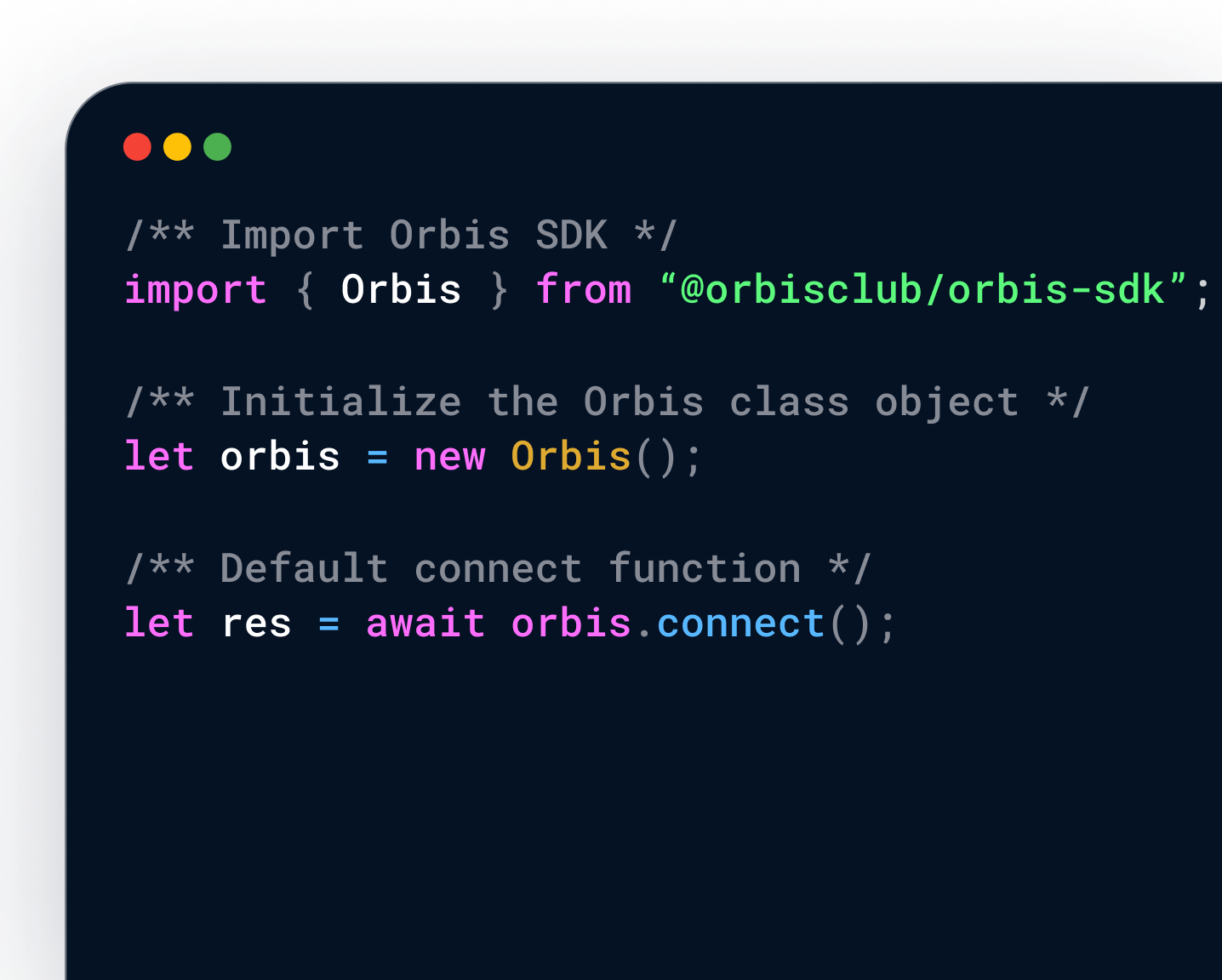 Advanced integration with Orbis SDK